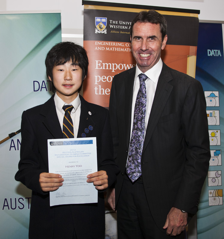 WAJO 2012 Awards : Special WAMOC Award: Henry Yoo (Year 9, Perth Modern School)
